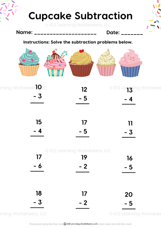 Cupcake Subtraction
